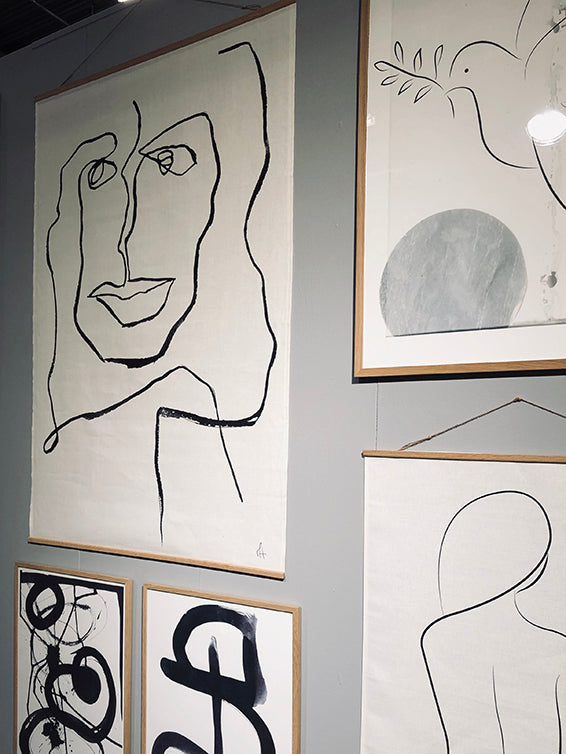 One Line Female Wall Hanging