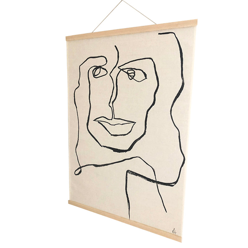 One Line Female Wall Hanging