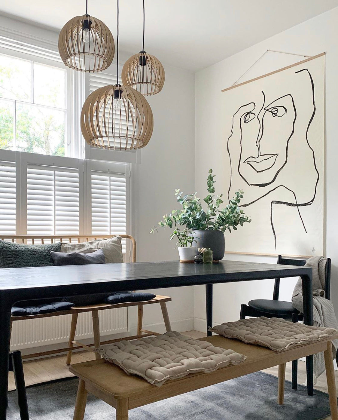 One Line Female Wall Hanging